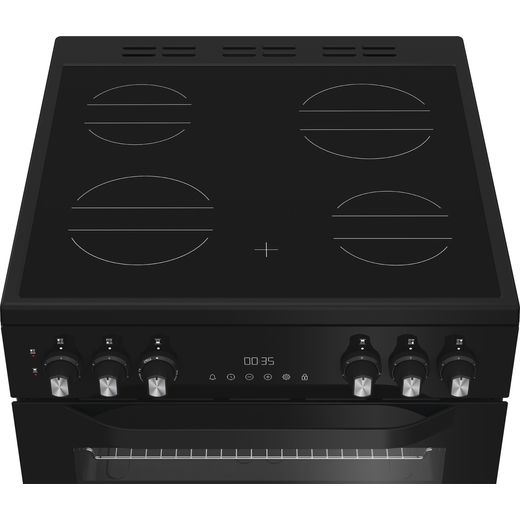 Hotpoint Electric Cooker with - Black - Hob perspective